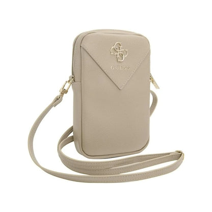 Guess Zip Triangle 4G Phone Bag Crossbody Tasche - Gold