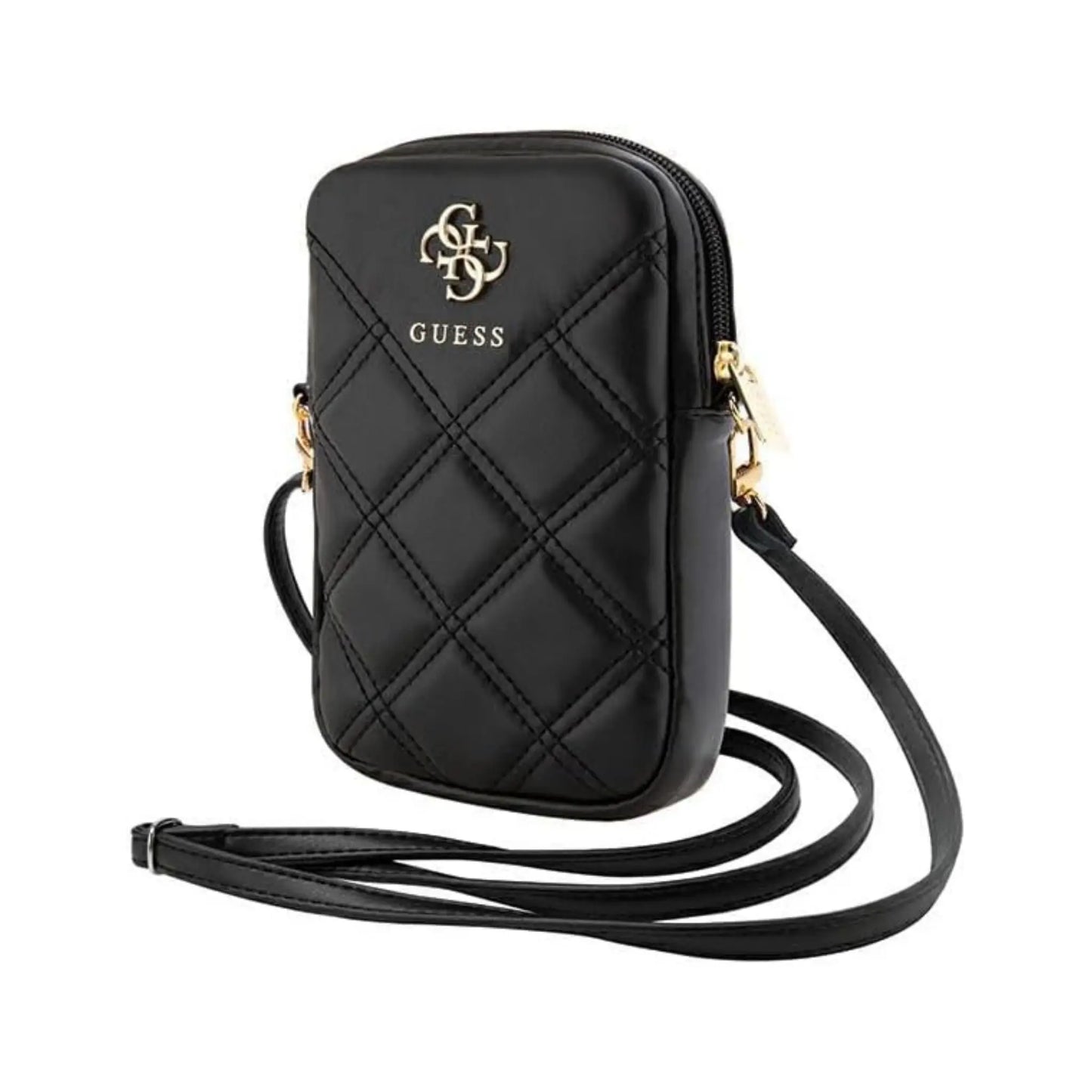 Guess Logo-Sachet Geldbörse, Schwarz – Schulter/Hals