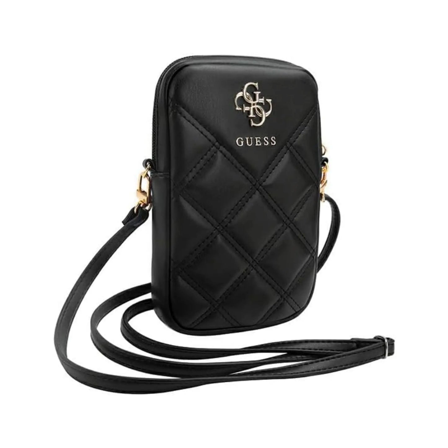 Guess Logo-Sachet Geldbörse, Schwarz – Schulter/Hals
