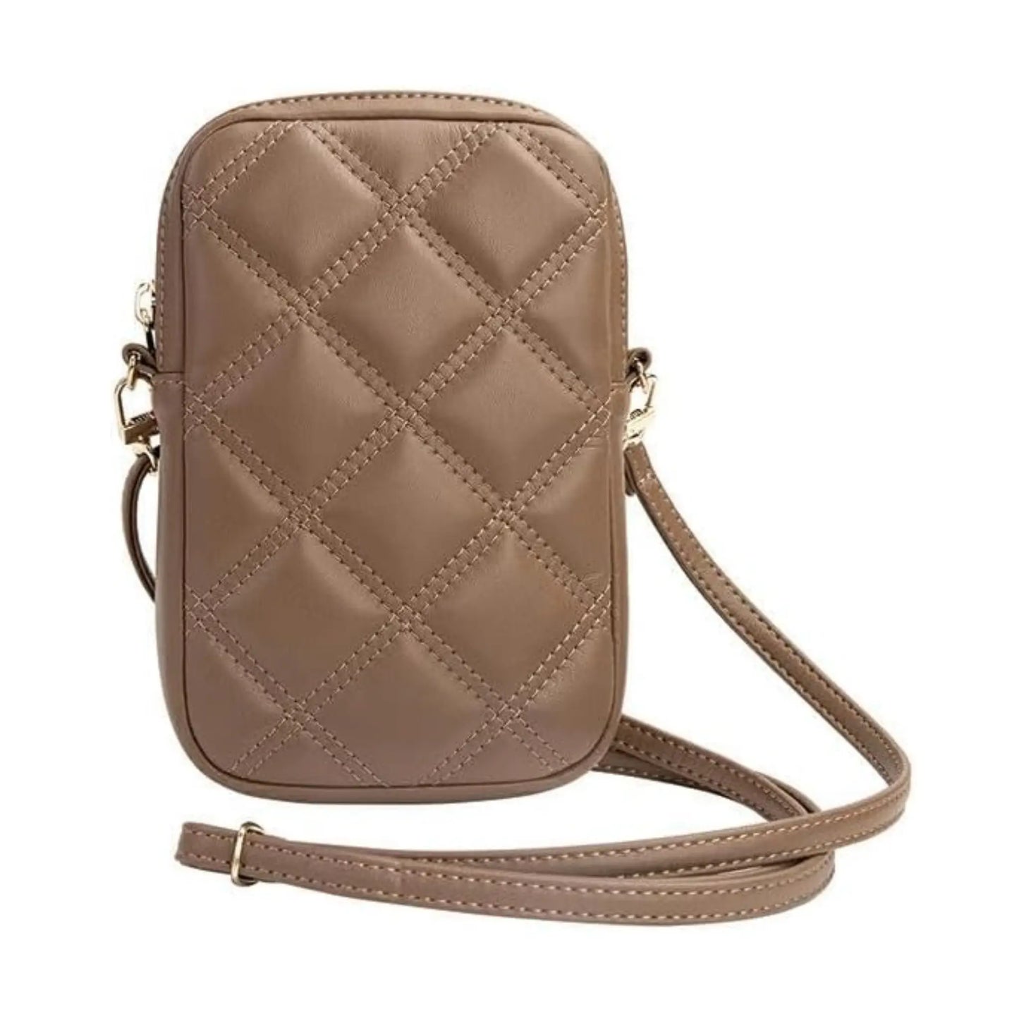 Guess Handytasche GUWBZPSQSSGW Zip Quilted 4G Braun – Universal