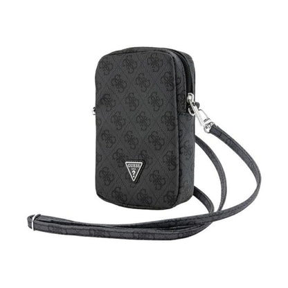 Guess 4G Triangle Wallet Phone Bag Zipper – Schwarz