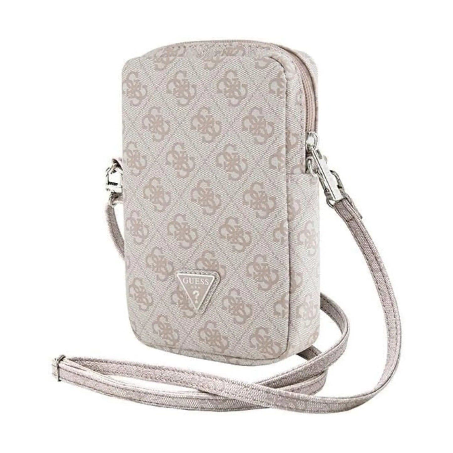 Guess Handytasche GUWBZP4GFTSP Zip 4G Triangle Rosa – Universal