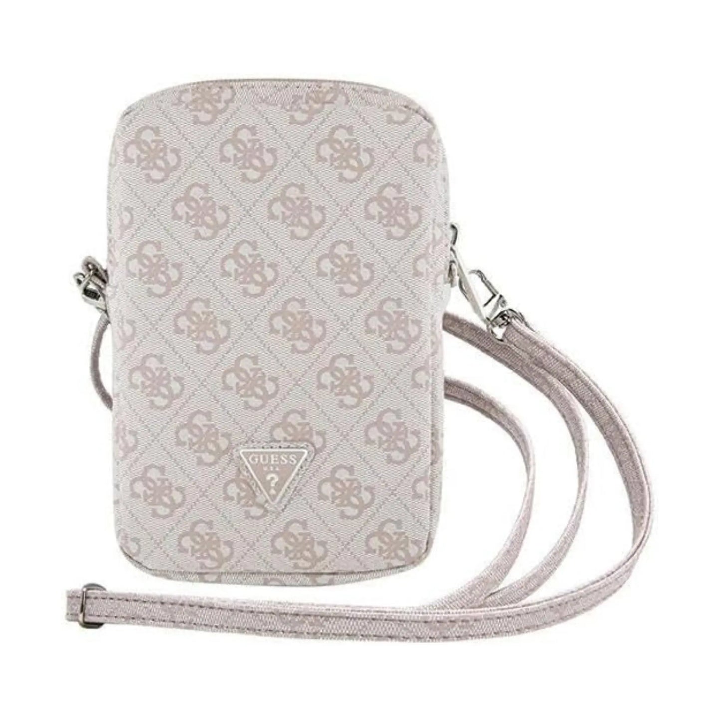 Guess Handytasche GUWBZP4GFTSP Zip 4G Triangle Rosa – Universal