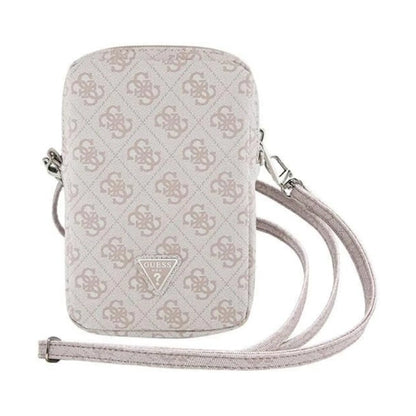 Guess Handytasche GUWBZP4GFTSP Zip 4G Triangle Rosa – Universal