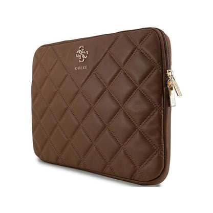 Guess Hülle Quilted 4G Sleeve Braun - 13/14 Zoll Laptop