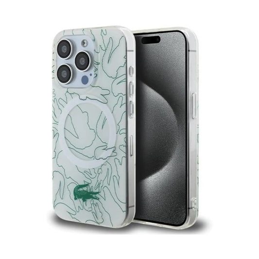 Lacoste Hülle LCHMP15LUREH Double Layer Repeat Weiß – iPhone 15 Pro