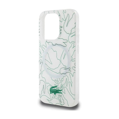 Lacoste Hülle LCHMP15LUREH Double Layer Repeat Weiß – iPhone 15 Pro