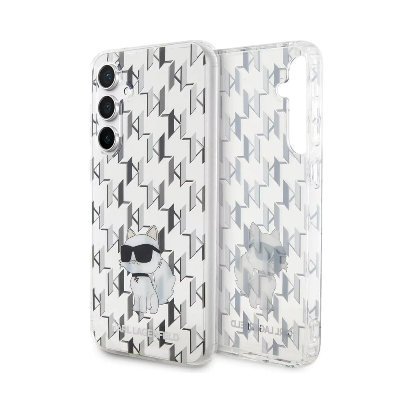 Karl Lagerfeld Monogramm Choupette Case, Transparent - Samsung Galaxy S23 FE