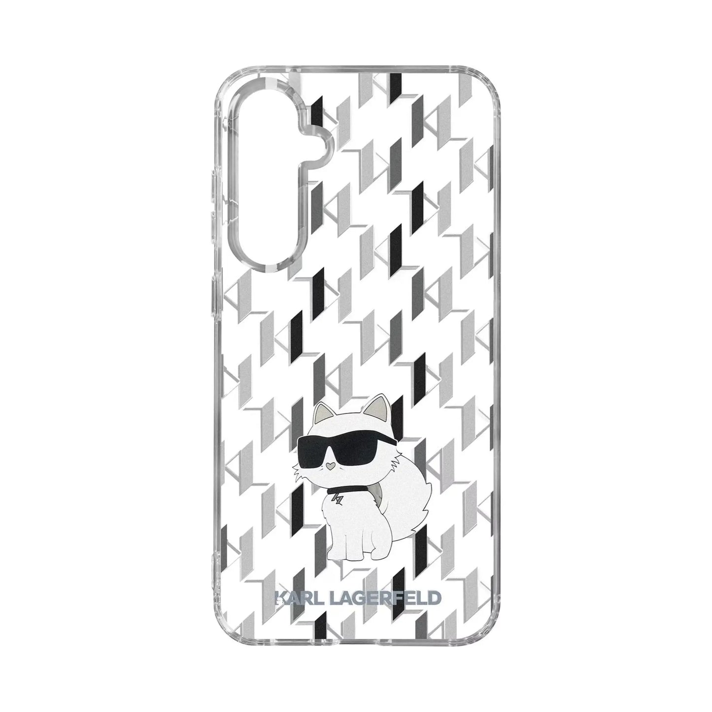 Karl Lagerfeld Monogramm Choupette Case, Transparent - Samsung Galaxy S23 FE