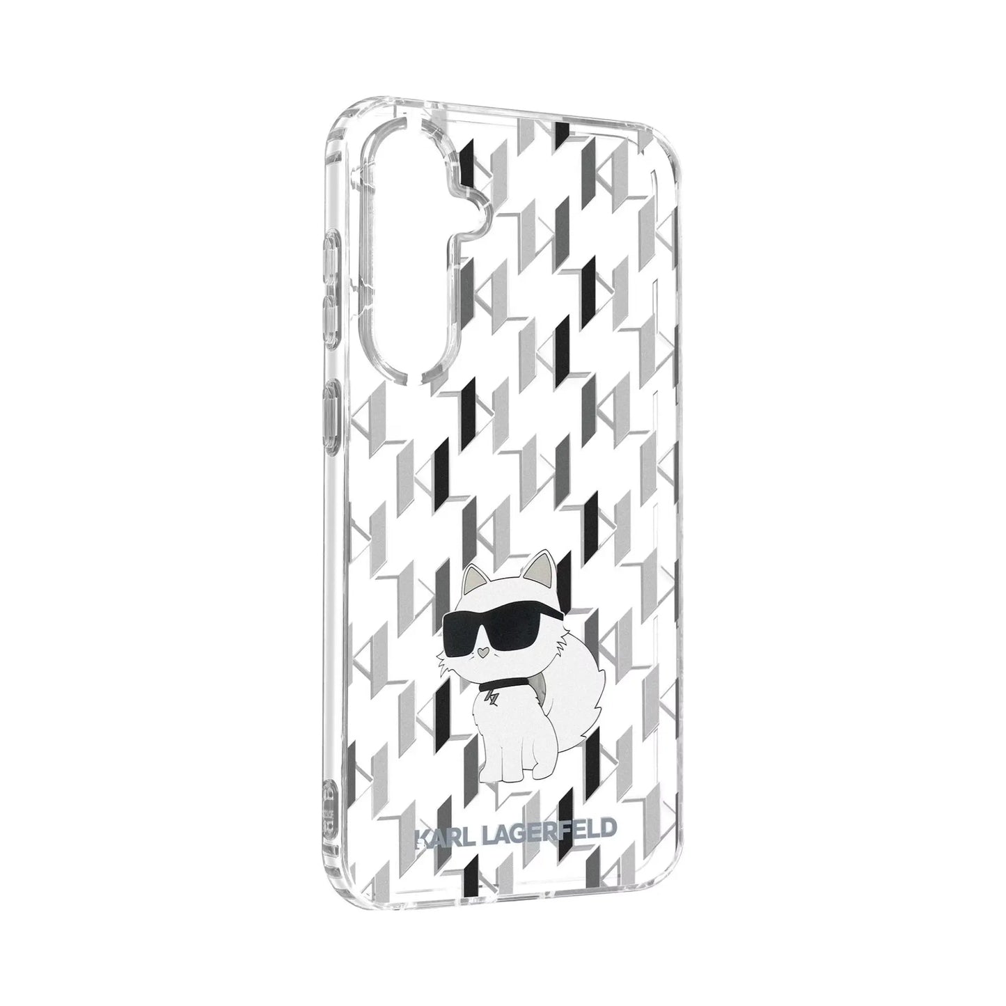 Karl Lagerfeld Monogramm Choupette Case, Transparent - Samsung Galaxy S23 FE