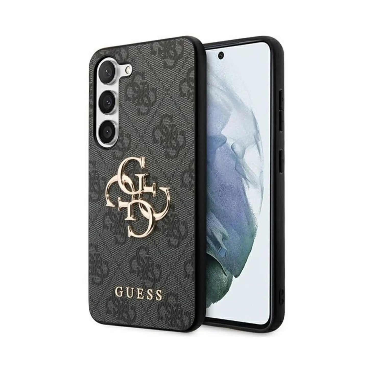 Guess Hülle GUHCS23FE4GMGGR 4G Big Metal Logo Grau – Galaxy S23 FE
