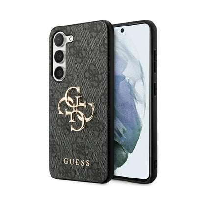 Guess Hülle GUHCS23FE4GMGGR 4G Big Metal Logo Grau – Galaxy S23 FE