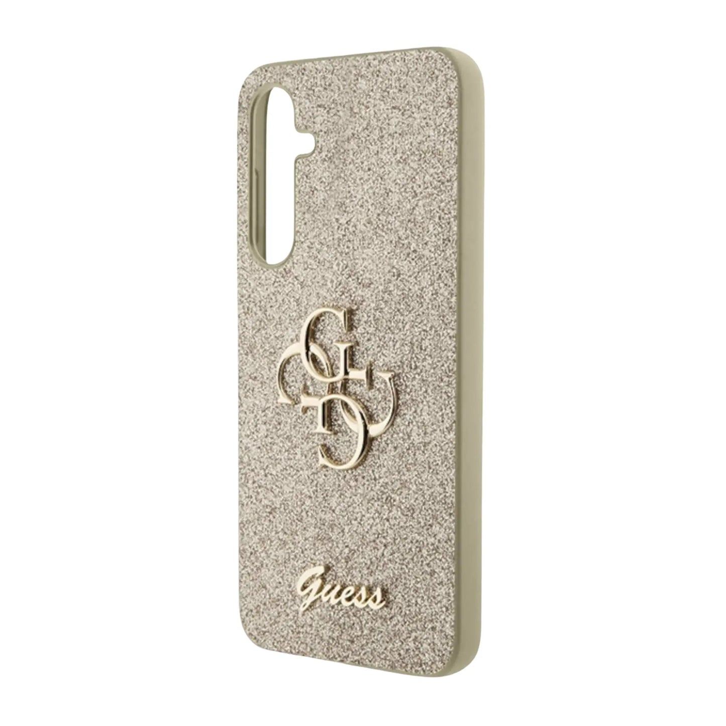 Guess Hülle Glitter Script Big 4G Gold – Galaxy S23 FE