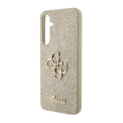 Guess Hülle Glitter Script Big 4G Gold – Galaxy S23 FE