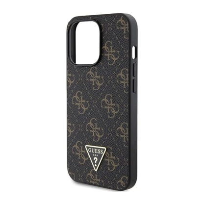 Guess Hülle 4G Triangle Metal Logo Schwarz - iPhone 14 Pro