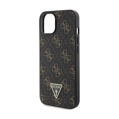 Guess Hülle 4G Triangle Metal Logo Grau - iPhone 15 / 14 / 13