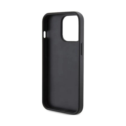 Guess Handyhülle GUHCP15XPG4GPK 4G Dreieck Metall Logo Schwarz – iPhone 15 Pro Max
