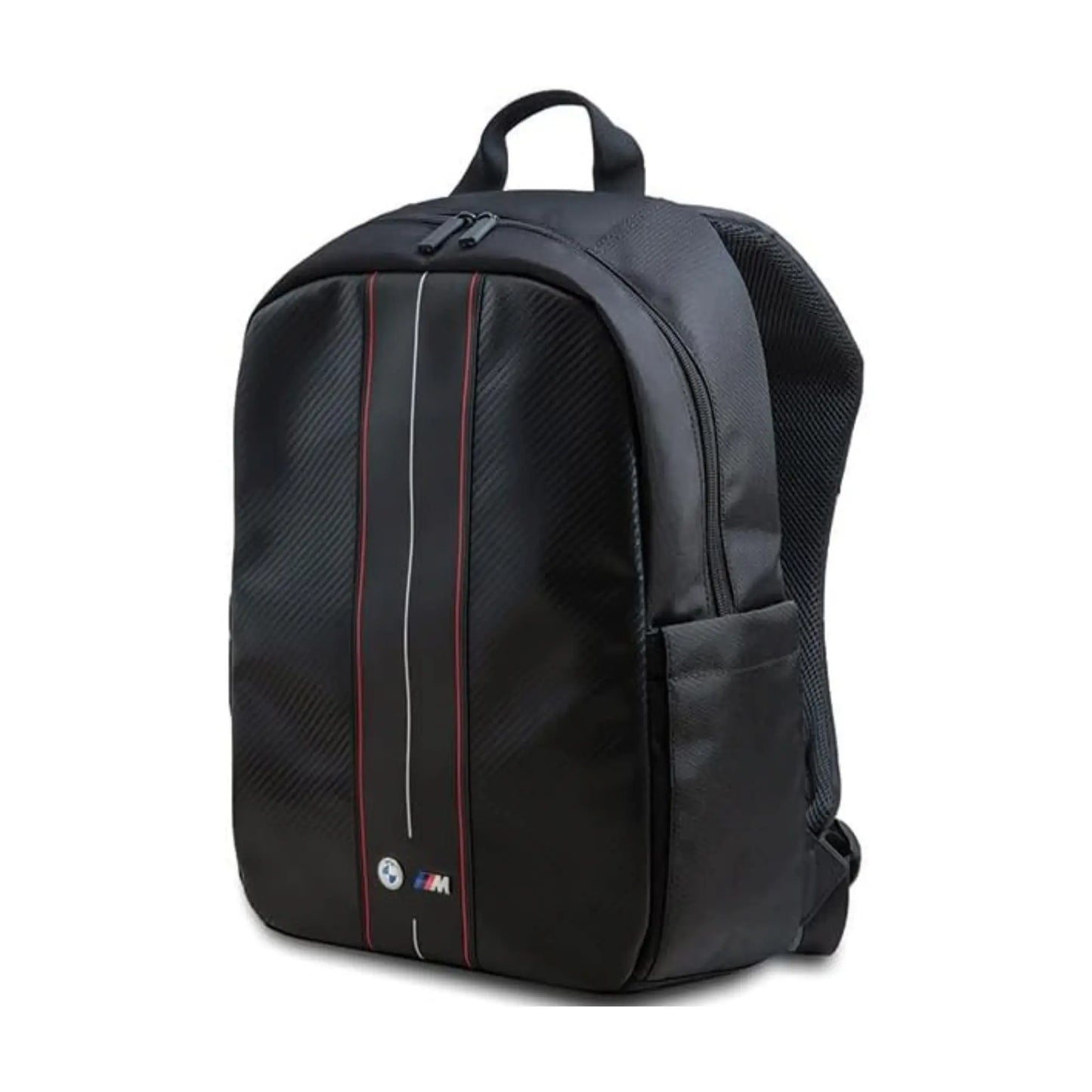 BMW Laptop-Rucksack Carbon & Red Stripe Schwarz – 16 Zoll