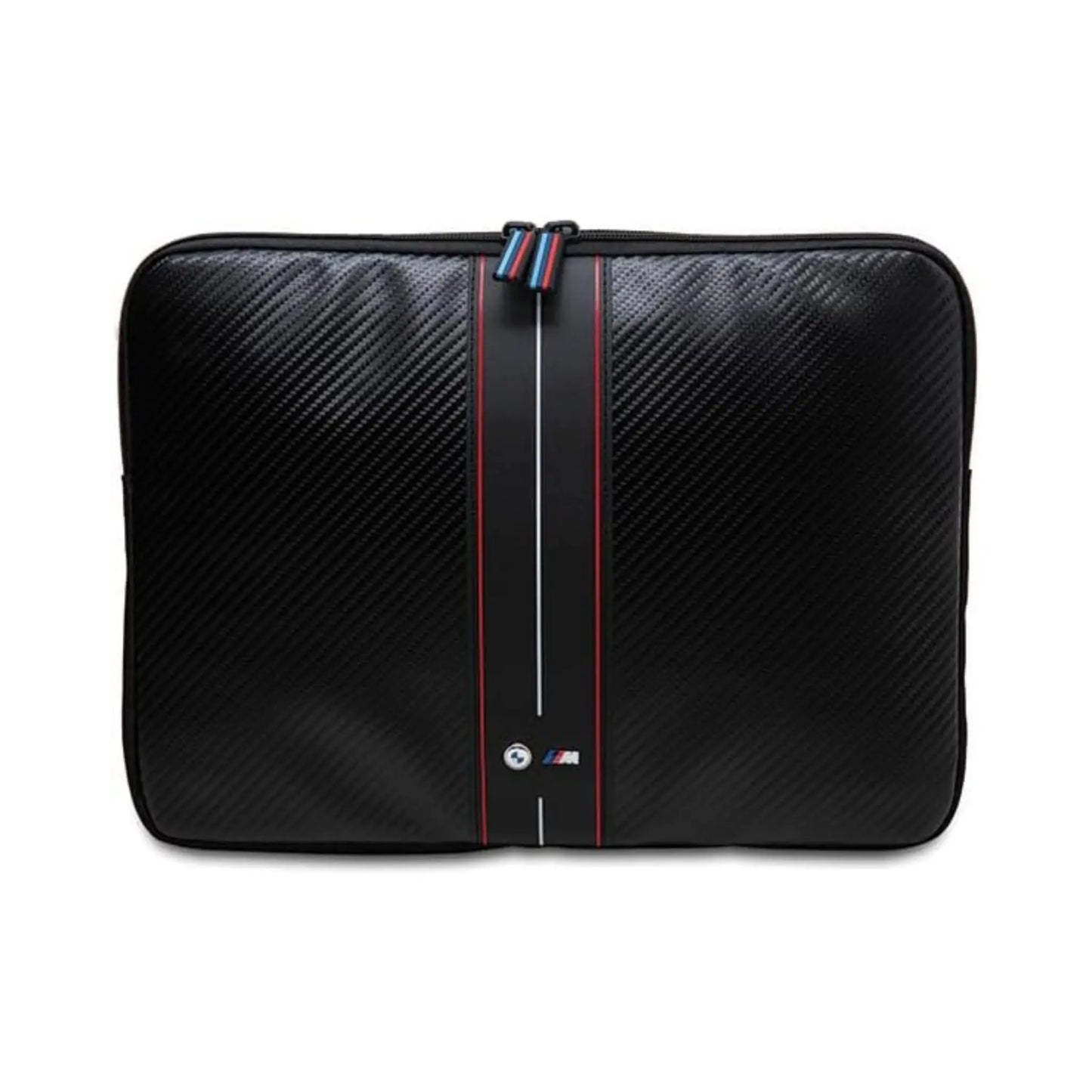 BMW Laptophülle Carbon Red Stripes Schwarz – 15/16 Zoll