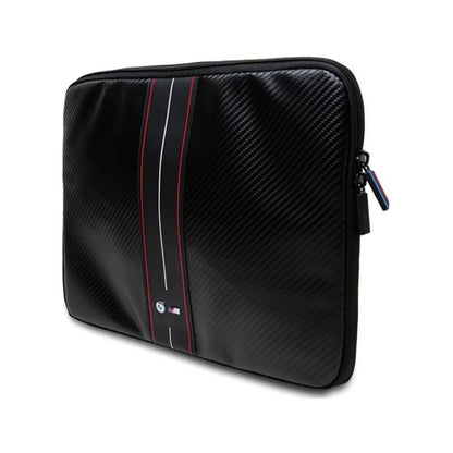 BMW Laptophülle Carbon Red Stripes Schwarz – 15/16 Zoll