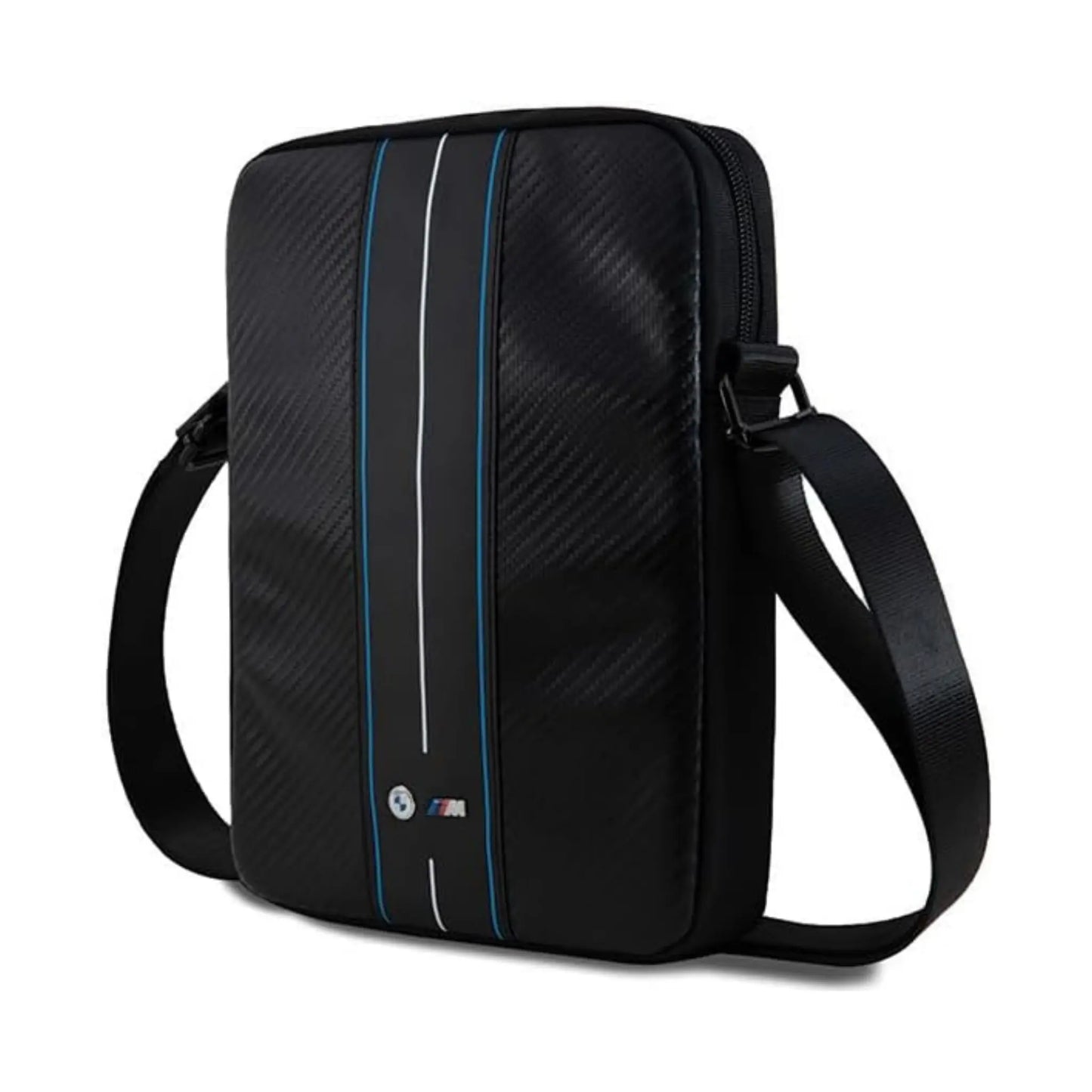 BMW Tablet-Tasche BMTB8COMSCAKL Carbon Blue Stripes Schwarz – 8 Zoll