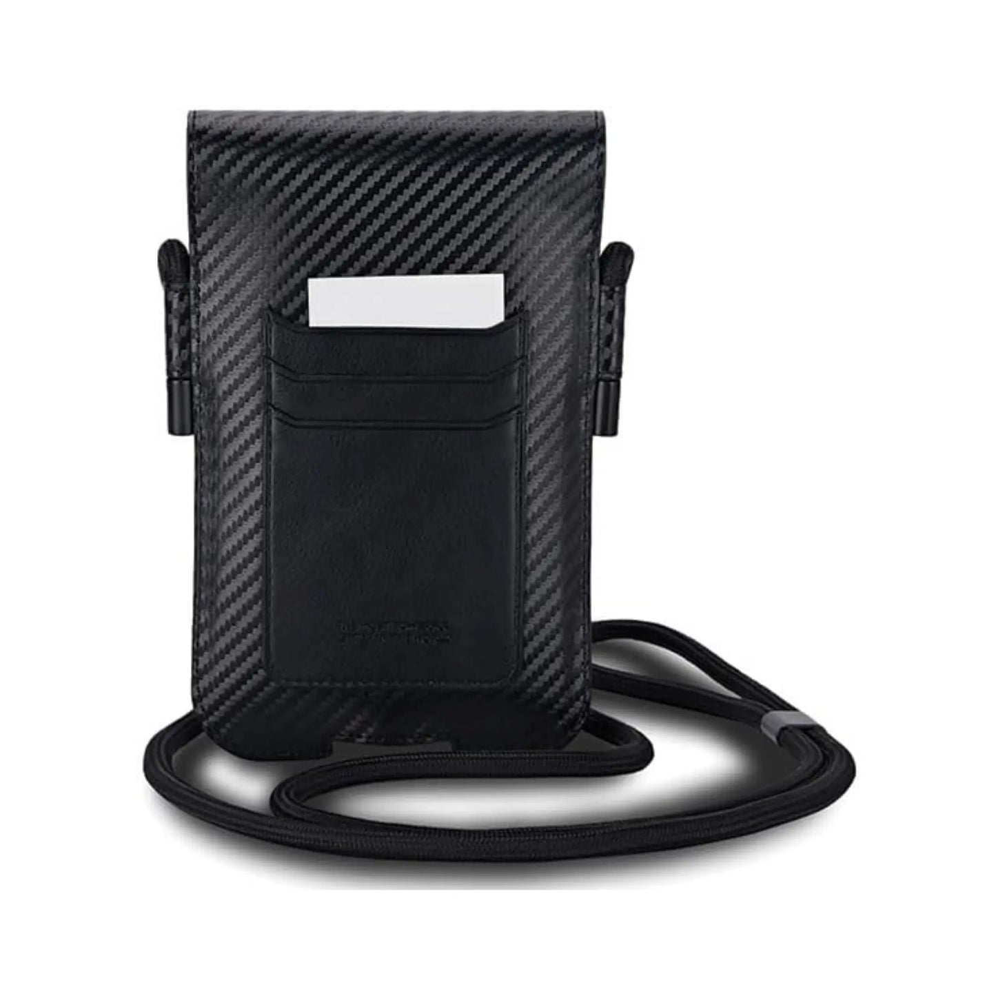 BMW Handytasche Carbon & Blau Streifen Schwarz – Universal