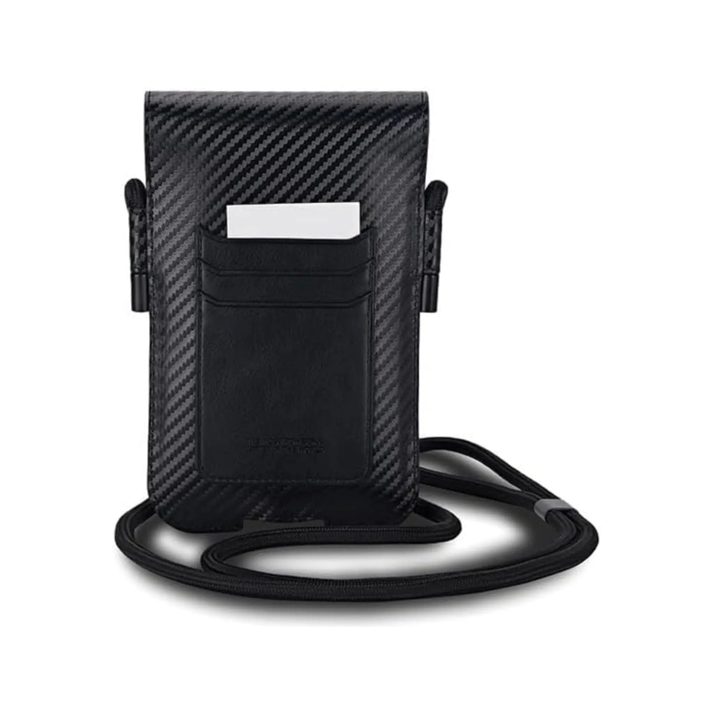 BMW Handytasche Carbon & Rote Streifen Schwarz – Universal