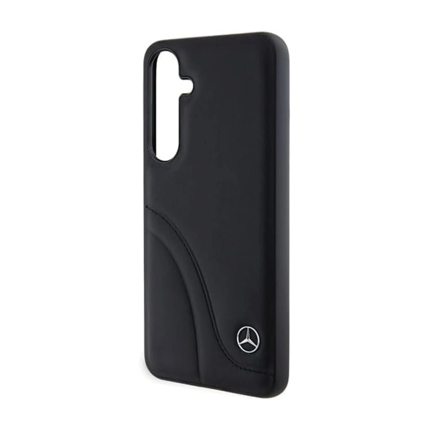 Mercedes Hülle MEHCS24S23RBCSK Leather Curved Stitches Schwarz – Galaxy S24