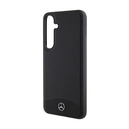 Mercedes Hülle Leather Textured & Plain MagSafe Schwarz – Galaxy S24