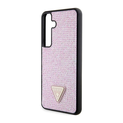 Guess Rhinestone Triangle Case, Pink - Galaxy S24+