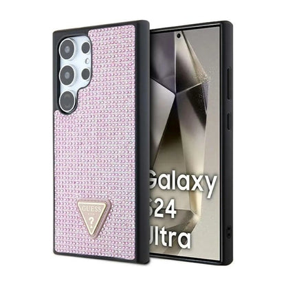 Guess Rhinestone Hardcase, Pink - Galaxy S24 Ultra