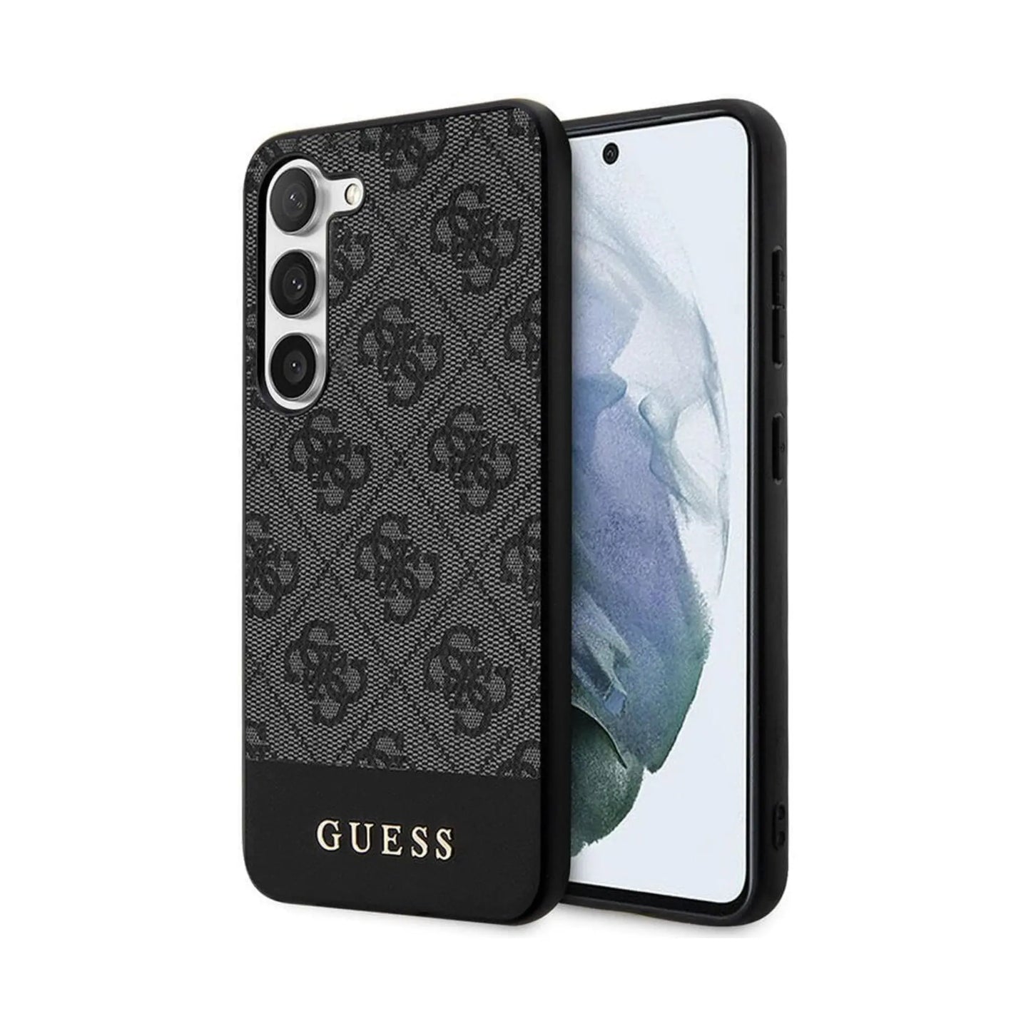 Guess Hülle 4G Bottom Stripe Schwarz - Galaxy S24