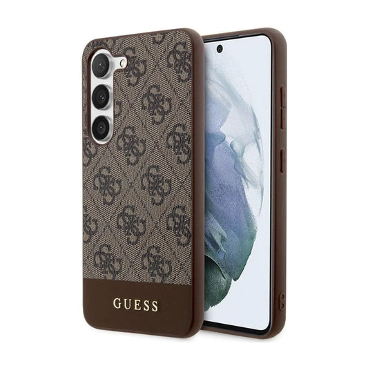 Guess 4G Stripe Hülle – Galaxy S24 Braun