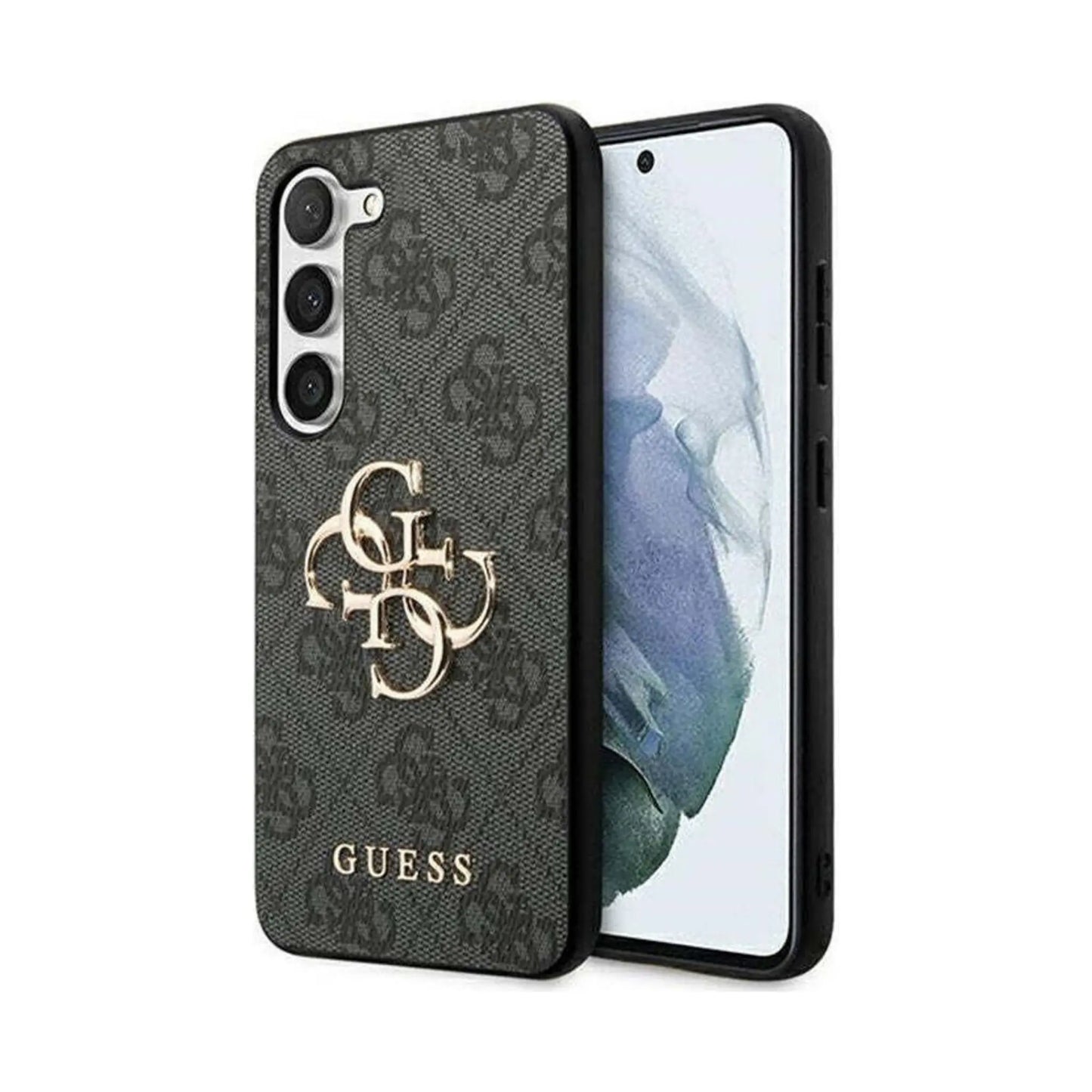 Guess Hülle GUHCS24M4GMGGR 4G Big Metal Logo Schwarz – Galaxy S24+