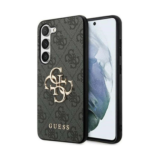 Guess Hülle GUHCS24M4GMGGR 4G Big Metal Logo Schwarz – Galaxy S24+