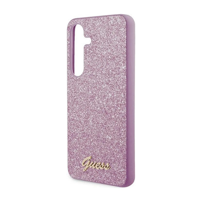 Guess Hülle Glitter Script Lila - Galaxy S24