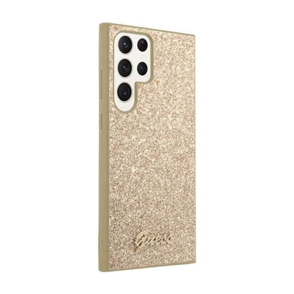 Guess Hülle GUHCP24UGRE 4G Metal Logo Gold – Galaxy S24 Ultra