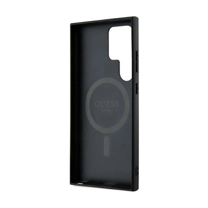 Guess Hülle 4G Ring Classic Logo Schwarz - Galaxy S24 Ultra