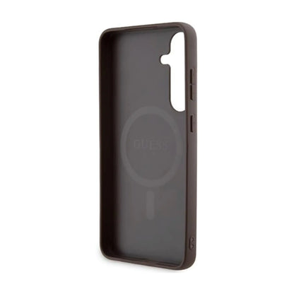 Guess 4G Leder Etui, Braun Für Magsafe - Galaxy S24+