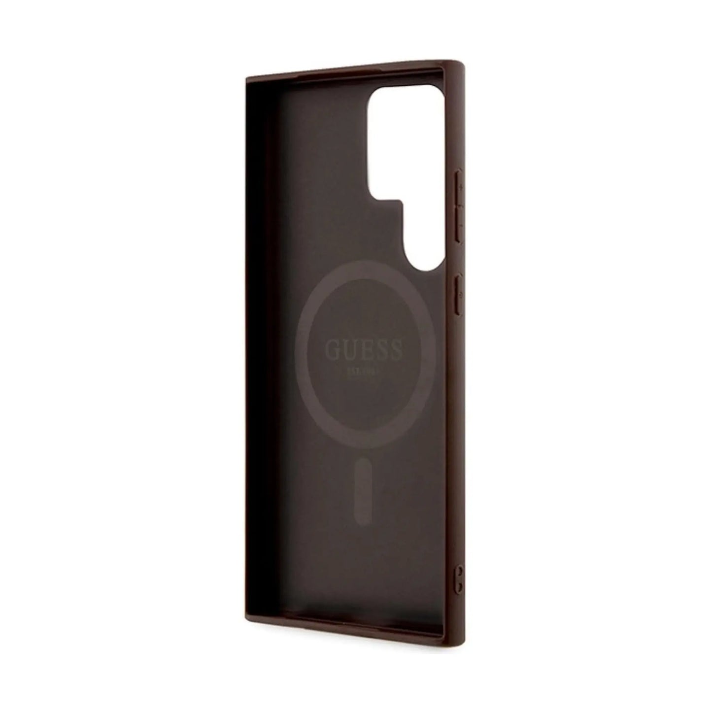 Guess 4G Leder Case, Braun - Galaxy S24 Ultra