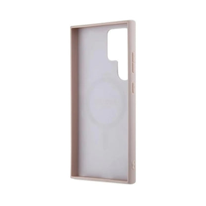 Guess Hülle Logo MagSafe Pink – Galaxy S24 Ultra