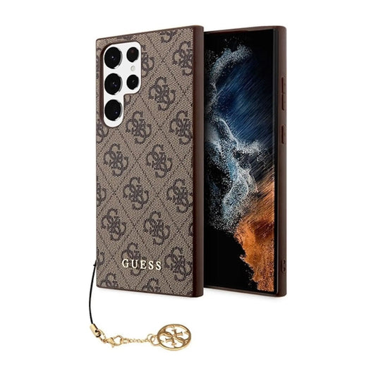 Guess Hülle 4G Charms Backcover Braun – Galaxy S24 Ultra