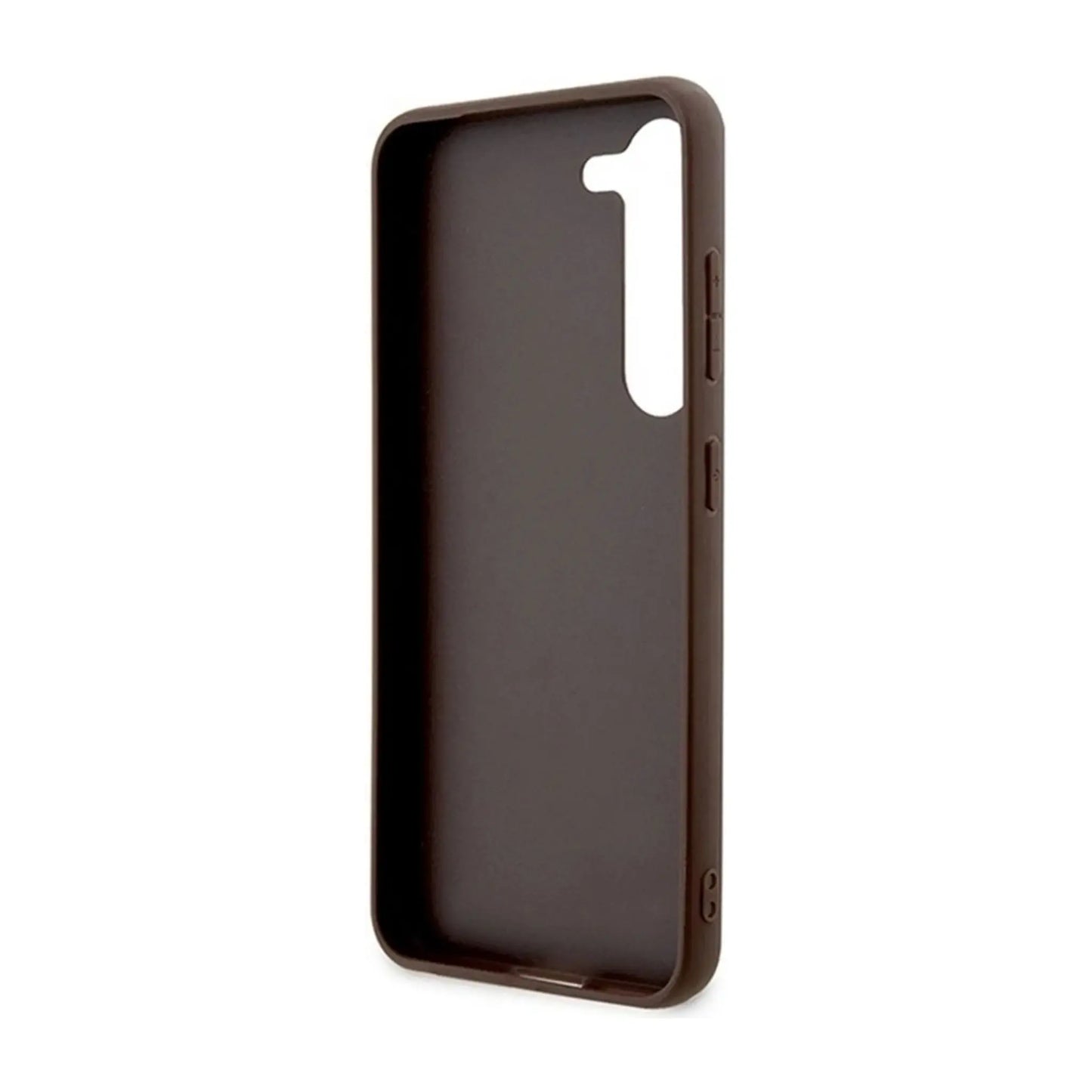 Guess Hülle 4G Metall Gold Logo Braun - Galaxy S24+