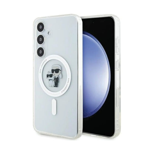 Karl Lagerfeld Hülle IML Karl & Choupette MagSafe Transparent – Galaxy S24