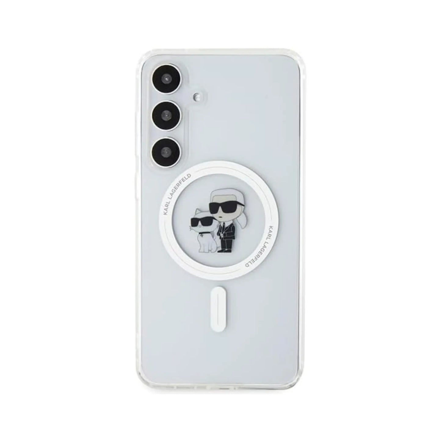 Karl Lagerfeld Hülle IML Karl & Choupette MagSafe Transparent – Galaxy S24