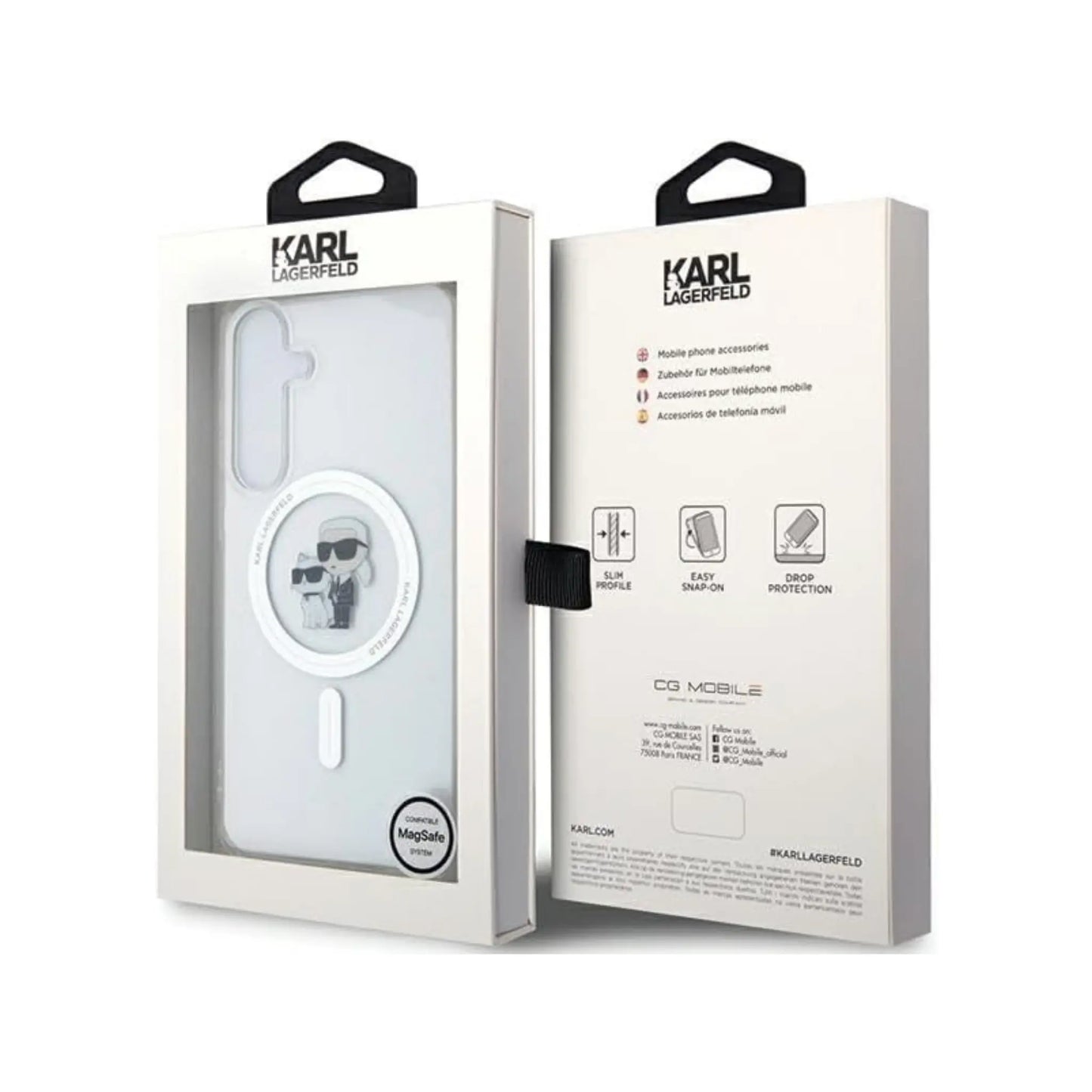 Karl Lagerfeld IML Karl & Choupette MagSafe Case, Transparent - Samsung Galaxy S24+