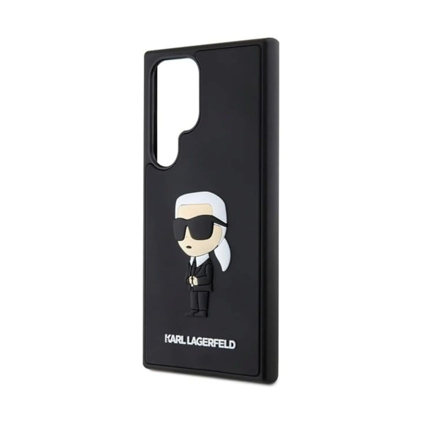 Karl Lagerfeld 3D Rubber Ikonik Backcover Case, Schwarz - Samsung Galaxy S24 Ultra