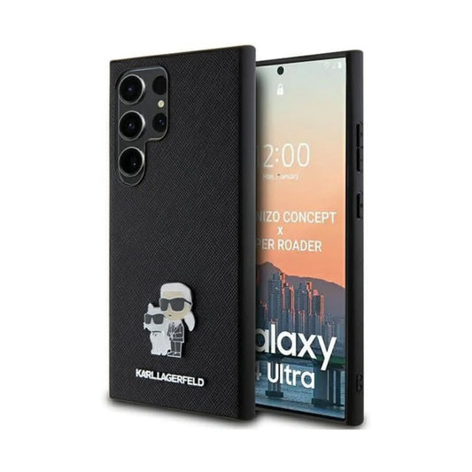 Karl Lagerfeld Hülle Klappbar Saffiano Ikonik Schwarz – Galaxy Z Flip 6