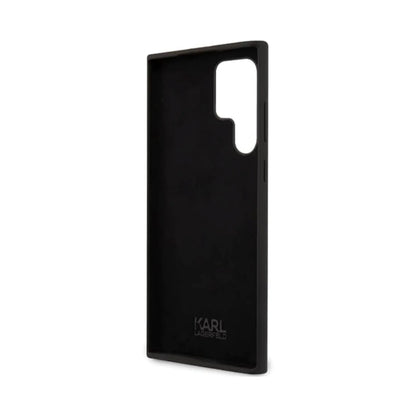 Karl Lagerfeld Liquid Silicone Ikonik NFT Case, Schwarz – Galaxy S24 Ultra
