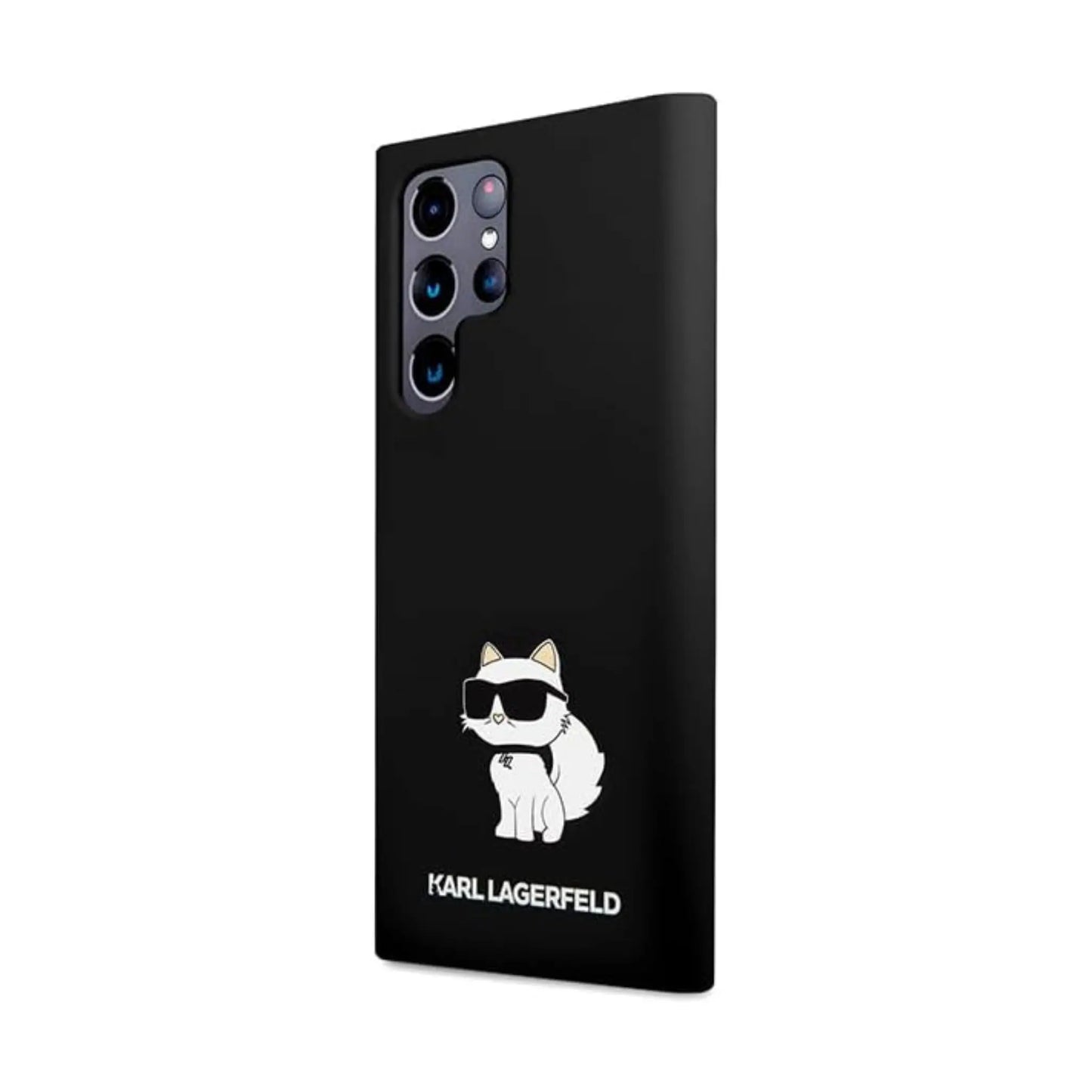 Karl Lagerfeld Silikon Choupette Case, Schwarz - Samsung Galaxy S24 Ultra